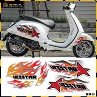 Tem Xe Vespa Sprint / Primavera Cực Cháy | VPSP61 | Team Decal Hình Dán Xe Máy Chống Nước Chống Xước