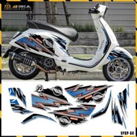 Tem Xe Vespa Sprint Primavera Tia Sét | VPSP64 | Team Decal Hình Dán Xe Máy Chống Nước Chống Xước