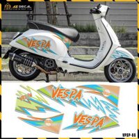 Tem Xe Vespa Sprint Primavera Thiết Kế Mạnh Mẽ | VPSP66 | Team Decal Hình Dán Xe Máy Chống Nước Chống Xước