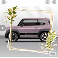 Tem xe VF3 Dior , decal dán xe, sticker , bảo vệ xe [ BH 02 NĂM ]