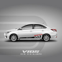 Tem xe Vios  - Decal Sticker dán xe - Ds Decal​- 2 bên sườn