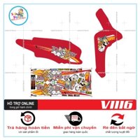 TEM XE VISION 2016 TOM AND JERRY DÁN XE ĐỎ -- SHIN DECAL 2