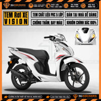 Tem Xe Vision Mẫu Tem Chỉ Cách Điệu | VS27 | Decal Chế Dán Xe Máy Vision Đẹp Chống Nước, Bền Màu