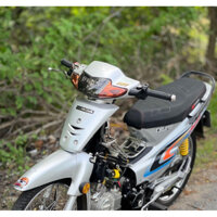 tem xe Wave alpha màu bạc- Tem decal 3 lớp