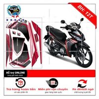 Tem xe wave RSX 2012 đỏ đen