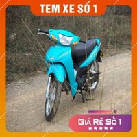 Tem xe wave (Tem trùm Xe Máy xanh lục bảo Wave 50cc-110cc) chất liệu cao cấp,chống bay mầu