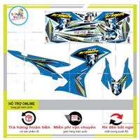 TEM XE WINNER X KING DRAG DÁN XE XANH -- SHIN DECAL 2