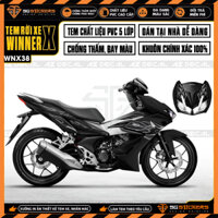 Tem Xe Winner X V2 Xe Trắng Đen | WNX38 | Team Decal Rời Xe Máy Chống Nước Dễ Dán Tại Nhà