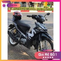 Tem xe xe Sirius Fi mẫu movistar dán xe đen