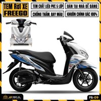 Tem Xe Yamaha FreeGo 125 / S Phong Cách Michelin | FG-09 | Decal Rời Cắt Khuôn Sẵn Dễ Dán, Chống Nước