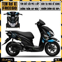 Tem Xe Yamaha FreeGo Bản Thường & Bản S Đặc Biệt Mẫu SKY | FG-11 | Decal Rời Dễ Dán, Chống Nước, Chống Phai Màu