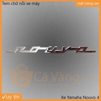 Tem xi trang trí xe máy chữ nổi Yamaha NOUVO 4 có keo siêu dính loại tốt giá rẻ