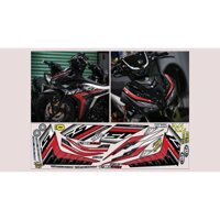 TEM Y16ZR ĐỎ ĐEN DÁN EXCITER 155 XE ĐEN