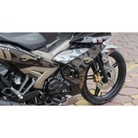 Tem Yamaha Exciter Camo Xám Đen Decal Cao Cấp