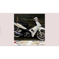 TEM ZIN WAVE A ĐỒNG TRẮNG DÁN XE FULL TRẮNG