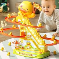 Temi Vịt Leo Cầu Thang Theo Dõi Đồ Chơi Giáo Dục Điện Tử Đồ Chơi Âm Nhạc