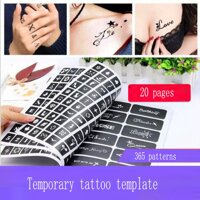 Temporary Tattoos Stencils-Various Patterns-Body Painting Template-New Henna Designs 20 Sheets/635 Pattern LazadaMall