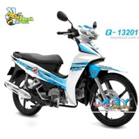 Ten rời xe honda wave blade 110 đoremon trắng xanh