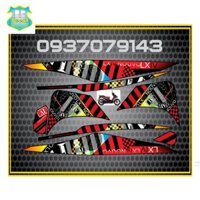 Ten rời xe NOUVO LX HOA VĂN ZIN ĐỎ ĐEN