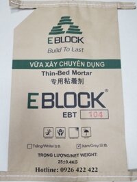 Tên sản phẩm: Vữa xây E-Block