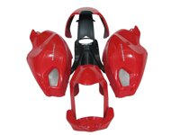 Tencasi Body Fairing Kit for Ducati 696 796 795 M1000 M1100 Monster 2009 2010 2011 Red Injection Cover