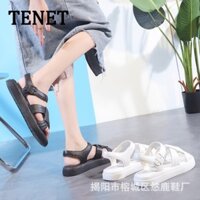 TENET  Dép sandal nữ Hở Ngón Đế Dày Bảnh bao Dễ dàng phối đồ Êm ái Đẳng cấp FDL2300MR2 41Z231012