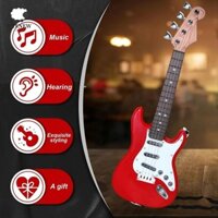 Tenew 4 Dây Đàn Guitar Điện, 4 Dây Có Thể Điều Chỉnh Núm Dây Đồ Chơi Nhạc Cụ Điện Tử, Nhạc Cụ Dây Có Thể Chơi Được Đồ Chơi Nhạc Cụ Cổ Điển Bền Đẹp Trò Chơi Ngoài Trời