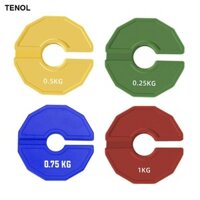 Tenol Quả tạ phân số Trọng lượng tạ di động 0,25 / 0,5 / 0,75 / 1 kg Đồ dùng tập thể dục để tập tạ