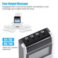 Tens EMS Máy Kích Thích Cơ 15 Chế Độ & 4 Đầu Ra Giảm Đau Xung Điện Máy Mát Xa Mini Máy Điện Trị Liệu