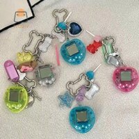 Teodw Thời Trang Hàn Quốc Cầu Vồng Máy Chơi Game Xương Móc Khóa Kawaii Bông Tai Kẹp Charm Y2K Pha Lê Trái Tim Khóa DIY Túi Mặt Dây Chuyền Móc Khóa Vintage [MỚI]