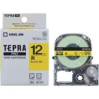 TEPRA SC12Y / CHỮ ĐEN NỀN VÀNG 12MM