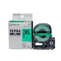 TEPRA SC36G - CHỮ ĐEN NỀN XANH LÁ