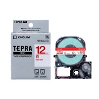 TEPRA SS12R - BĂNG NHÃN CHỮ ĐỎ NỀN TRẮNG