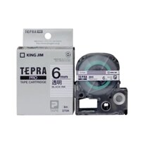 TEPRA ST6K - CHỮ ĐEN NỀN TRONG SUỐT