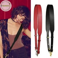 Terokk Có Thể Điều Chỉnh Da Đen Dây Đeo Vai Túi Phụ Kiện Đeo Ngang Họa Tiết Top Lớp Da Bò Dây Đeo Thay Thế VN