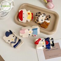 Terokk Kawaii Sanrio Y2K Hello Kitty Kẹp Tóc Hoạt Hình Móng Vuốt Tóc Dễ Thương Cho Nữ Bé Gái Retro Đuôi Ngựa Kẹp Cá Mập Phụ Kiện Tóc Quà Tặng VN