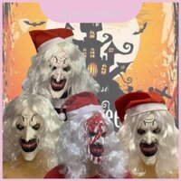 Terrifier 3 Mặt nạ chú hề đáng sợ Mới Mặt nạ Cosplay cao su khủng khiếp Halloween