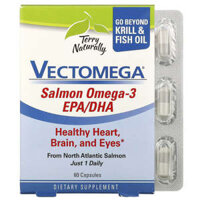 Terry Naturally Vectomega Salmon Omega-3 EPA/DHA 60 Capsules