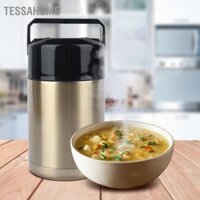 TessaHome Bình giữ nhiệt chân không bằng thép gỉ 1000ml Hộp cơm trưa Âm ỉ Cốc đựng súp cách