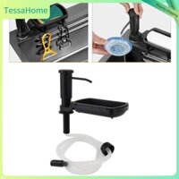 TessaHome Bộ phân phối xà phòng cho máy bơm bồn rửa mặt bếp với giá đỡ ống silicon mở rộng