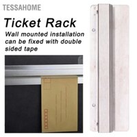 TessaHome Giá vé 20CM treo tường Kiểm tra trượt bằng thép không gỉ giữ đơn hàng cho nhà bếp