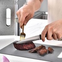 TessaHome Jeanoko 4 Thớt Nhựa Linh Hoạt Thớt Bộ Chống Trơn Trượt Cho Thịt Rau Củ Quả Vật Dụng Nhà Bếp