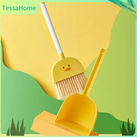 TessaHome Trẻ em Bộ chổi quét bụi mini dành cho trẻ Phim hoạt hình Dụng cụ làm sạch tại nhà Bé học Đồ chơi dọn