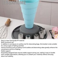 TessaHome Túi đựng bánh Pastry Piping Stand PP Lớp thực phẩm Versatile dễ dàng để làm sạch có thể gập lại cho tiệm bánh