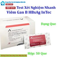 Test Chẩn Đoán Viêm Gan B HBsAg Intec Hộp 50 Que