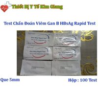 Test Chẩn Đoán Viêm Gan B HBsAg Rapid Test Strip Healgen 3mm (Dạng Que) Hộp 100 Test