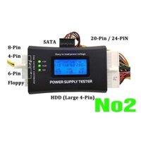 Test nguồn atx, test nguồn máy tính, hiện thị bằng màn hình lcd