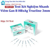 Test Thử Viêm Gan B HBsAg TrueLine 3mm Hộp 50 Test