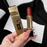 (Tester nắp nhựa - có vỏ giấy) YVES SAINT LAURENT - Son thỏi Rouge Pur Couture Couleur Satinee 3.8 g (R1966 Rouge Libre)