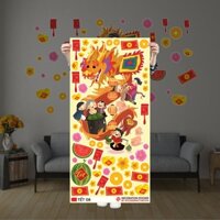 TẾT 08 - Decal dán tường, cửa kính trang trí - Decoration Sticker